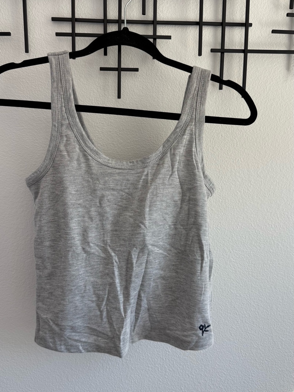 Wild Indigo Gray Built-In Bra Lounge Tank Top Medium